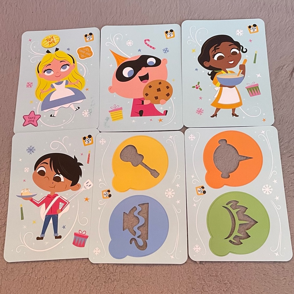 Disney Annual Passholder 2024 Character Recipe Cards and Stencils!